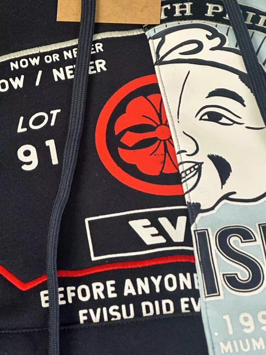 D121831冬季新款加绒加厚拼接连帽卫衣男女同款 商品图10