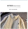 D121805秋冬季男士刺绣款半高领半拉链毛衣针织衫 商品缩略图11