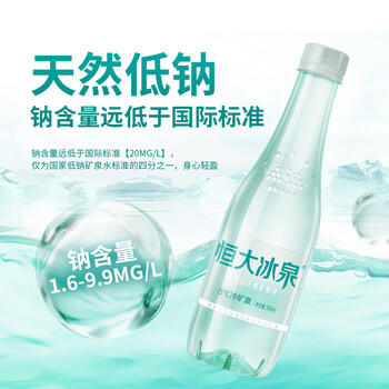 恒大冰泉 长白山天然低钠矿泉水500ml*24瓶非纯净水饮用水 整箱装热门商品 商品图0