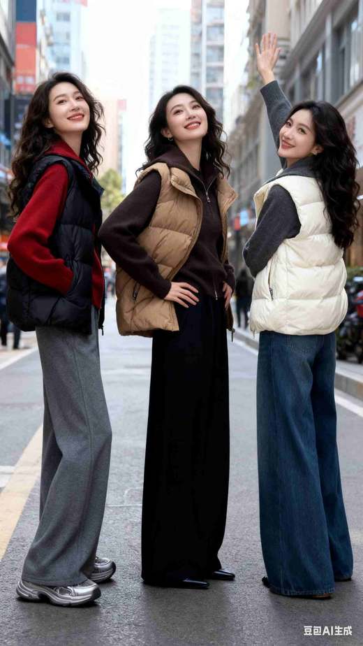 282705情侣款羽绒服羽绒背心，百搭单品，黑 白 卡其 ，新国标90绒子鸭绒，M  L   XL，男女同款，100斤以下选M,130斤以下选L,130斤以上选XL，宽松随意版 商品图7