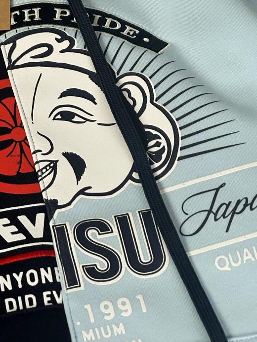 D121831冬季新款加绒加厚拼接连帽卫衣男女同款 商品图14