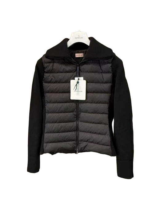 女款立领针织拼接羽绒服he018 商品图0