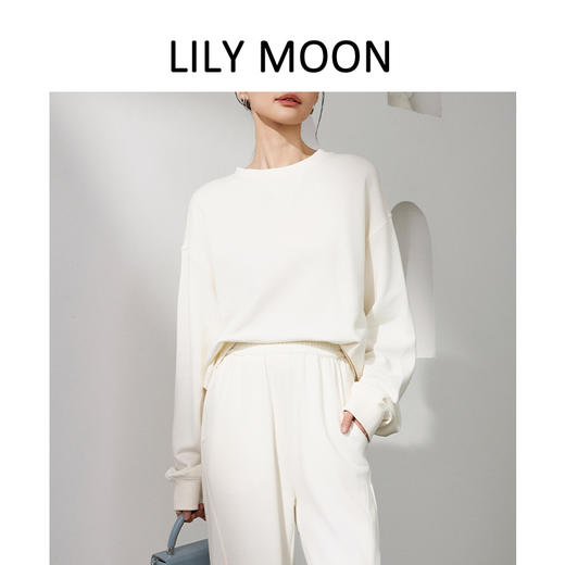LILY MOON马吉圆领宽松卫衣 商品图8