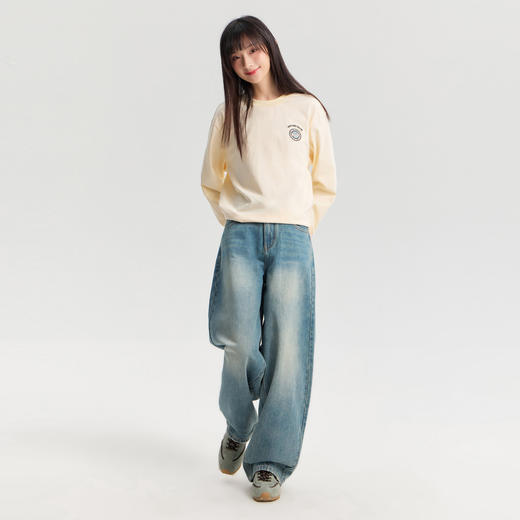 笛莎Deesha青少年女童裤子2026春季女童春季牛仔裤萝卜裤 商品图3