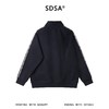 SDSA男士秋冬新款痞帅男装美式高街撞色织带拉链立领卫衣外套百搭 商品缩略图4