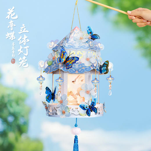 【大人小孩都能玩的新年花灯】新年元宵节中秋手工纸灯笼 新款儿童手提花灯宫灯玩具 商品图2