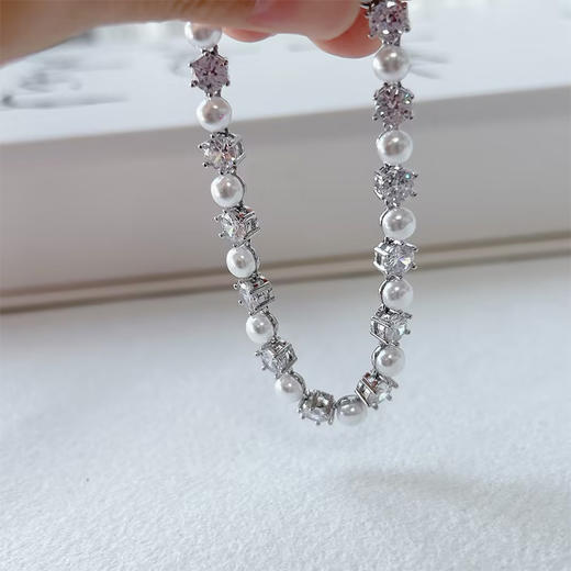 轻奢水灰珍珠手链小众高级感-纪念日百货门店同款168445118 商品图2