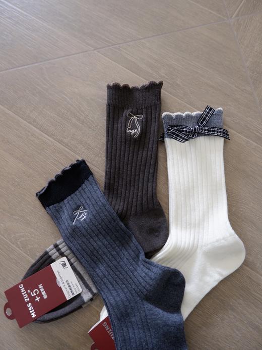 直发【发五双】木色工厂，女款倍暖羊绒中筒袜 韩式袜子 商品图1