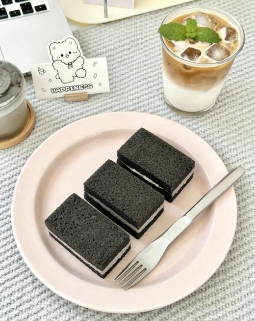 【无糖黑芝麻蛋糕】14枚19.9💰2大箱❗糕体蓬松柔软☁️内陷绵密温润，入口即化，一口满足🤤 ✅新鲜鸡蛋➕优质黑芝麻➕全脂乳粉，真材实料，低温烘焙🛒 商品图1