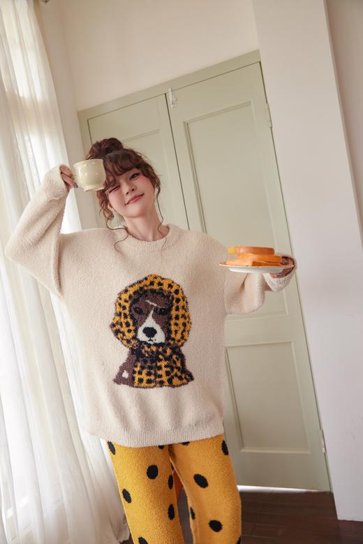 直发 奶乎乎的半边绒，韩国订单 加厚保暖套头睡衣套装 商品图4