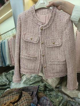 【直播专供款】ENJOY秋季杂色编织小香外套 154554567