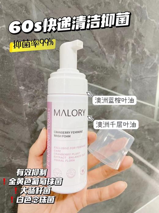 直发【发三瓶】澳洲原装进口Malory，蔓越莓清洁泡沫 商品图3