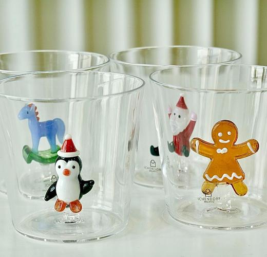ichendorf 圣诞合集系列 意大利手工玻璃水杯平口杯手握杯马克杯 商品图0