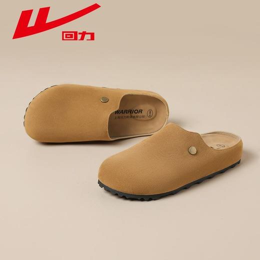 回力勃肯鞋女鞋秋季2025新款外穿厚底半拖鞋懒人一脚蹬包头凉拖鞋 商品图5