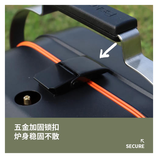 【BakerStone】折叠野餐炉万圣黑 便携式煤气灶卡式炉野餐炉户外瓦斯炉露营燃气炉烧烤炉 商品图10