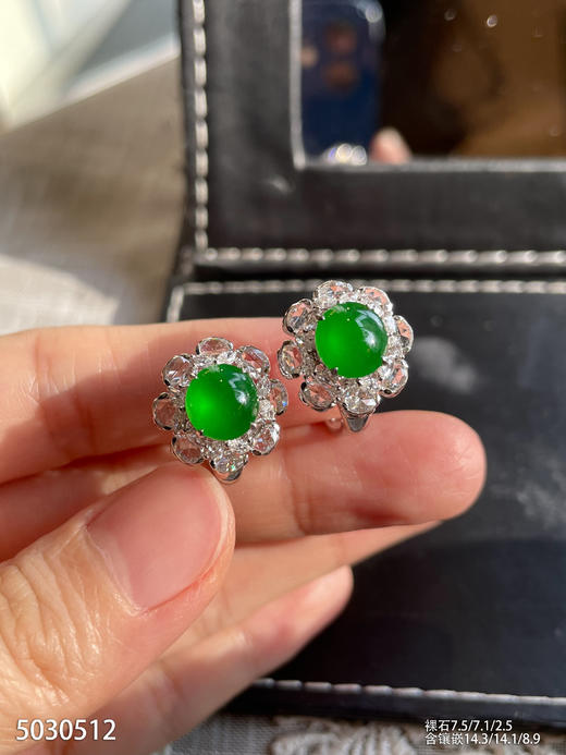 5030512，蛋面耳钉。具体价格微信咨询 商品图5