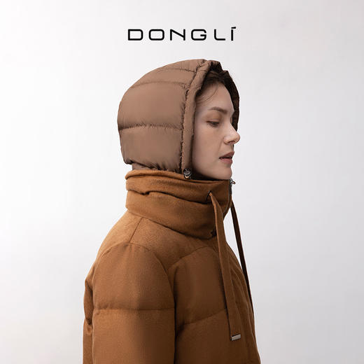 东黎 •  女士冬季长款羊绒面料羽绒服 3787 商品图5