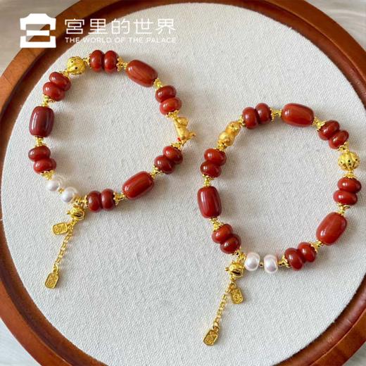 【故宫正品宫猫手串】2026马年新年水晶玛瑙女款手链春节情人节礼物 商品图0