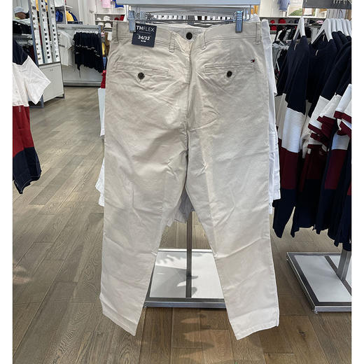 TOMMY HILFIGER/汤米 男士棉混纺春秋透气修身微弹通勤休闲长裤 商品图2