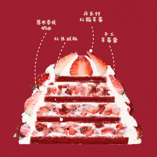 【草莓洛丽塔】纯正草莓奶油蛋糕 商品图1