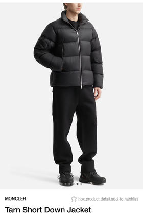 M0nc1er萌口 T@rn系列 男士立领鹅绒羽绒服 YR193