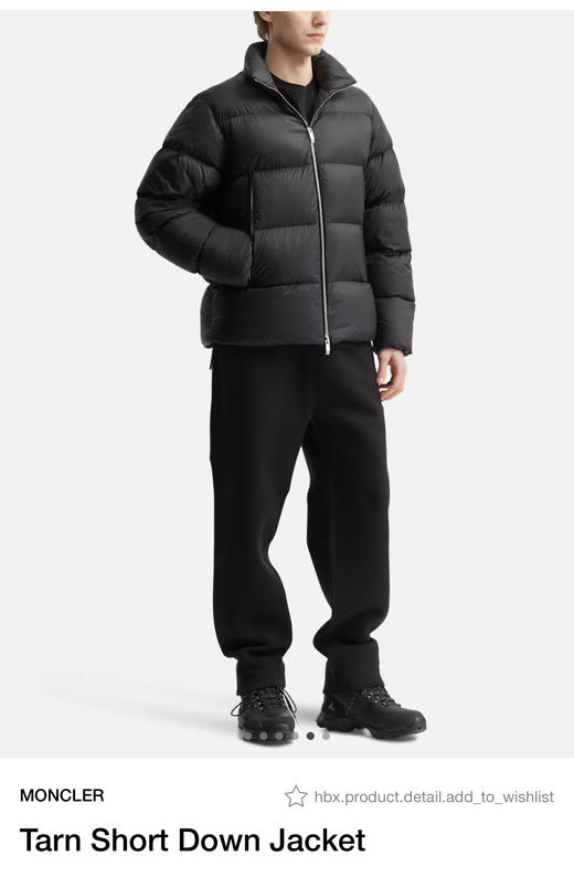 M0nc1er萌口 T@rn系列 男士立领鹅绒羽绒服 YR193 商品图0