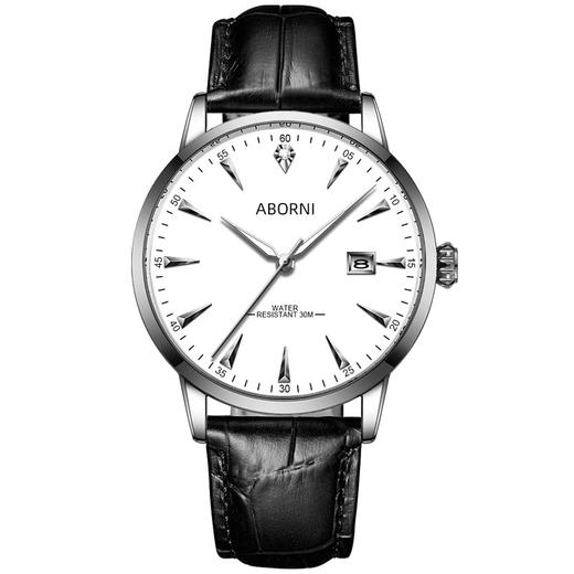 【简约格调❗️亚铂尼男士手表】简约时尚大三针，搭配条钉刻度，强效夜光效果，立体质感，有型有范，石英表防水商务实心钢带手表男QQ情人节礼物男女朋友 商品图9