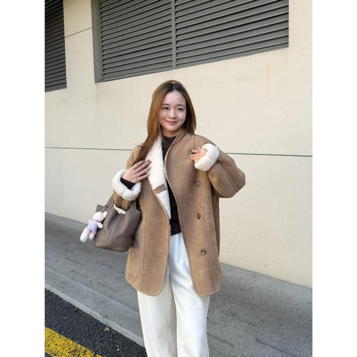 2512314    无领 颗粒羊毛🐑 双面外套 商品图1