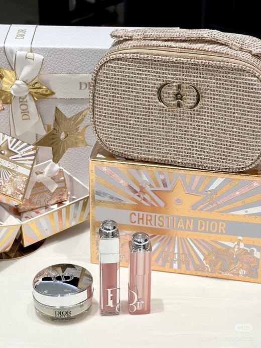 【领券到手价188元】限量版 Dior迪奥皮包彩妆三件套（化妆包+润唇膏+护手霜） 商品图3