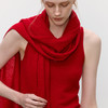 东黎 • 秋冬女士针织拉毛羊绒围巾纯色时尚长款 180*30CM  4413 商品缩略图3