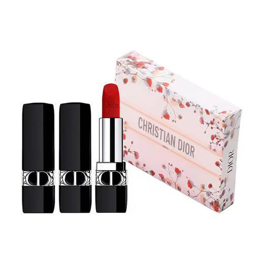 DIOR迪奥迷你限量版口红两件套盒1.5g（丝绒999+丝绒720） 香港直邮 商品图11