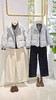 585991格纹袖口 下摆抽绳短款羽绒服 商品缩略图0