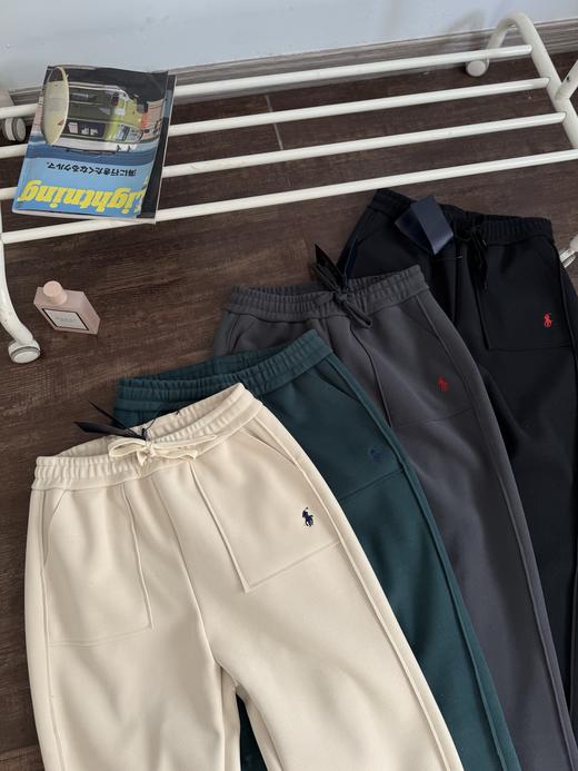 拉夫劳伦双面绒感加厚毛边立体剪裁休闲情侣卫裤 商品图1