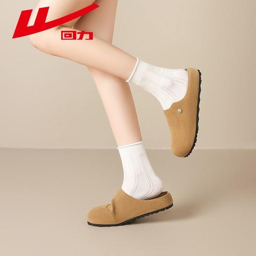 回力勃肯鞋女鞋秋季2025新款外穿厚底半拖鞋懒人一脚蹬包头凉拖鞋 商品图9