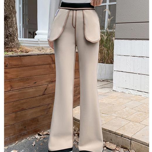 K.HIP 加绒锦纶珠弟微喇裤 修饰腿型，实力遮肉显瘦不臃肿；加厚奥粒绒，一条过冬；高腰收腹，黄金比例剪裁，视觉拉长比例 商品图9