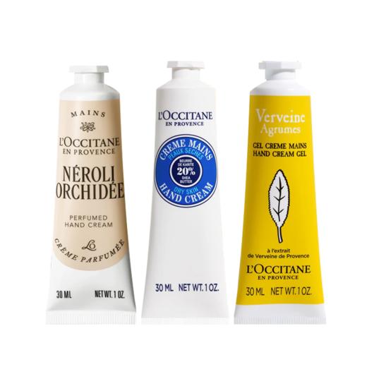 【跨境】Loccitane 欧舒丹 护手霜三件套（乳木果护手霜30ml+橙花护手霜30ml+柠檬果漾马鞭草护手霜30ml）效期到27年10月 商品图3