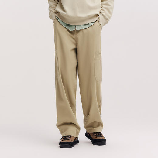 森马休闲裤男春季宽松直筒裤复古工装水洗工艺裤时尚百搭柔软舒适 商品图2