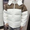 Supreme  25FW LEATHER YOKE PUFFER JACKET皮革拼接拉链羽绒服外套 商品缩略图3