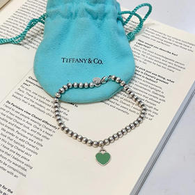 Tiffany Return to Heart 绿心 珐琅  925银 手链