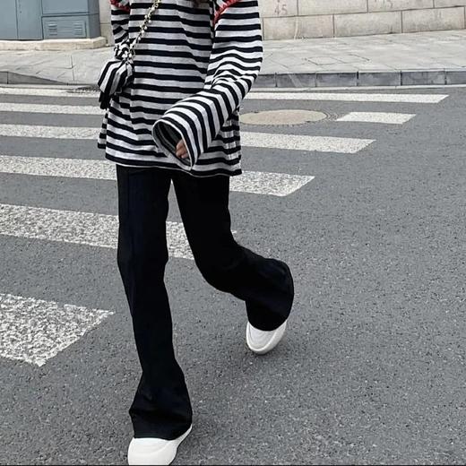 Beau Muse 微喇小黑裤❗️腿型作弊神器，穿出超模比例感 可通勤可炸街的万能公式🔥美的毫无压力 商品图7