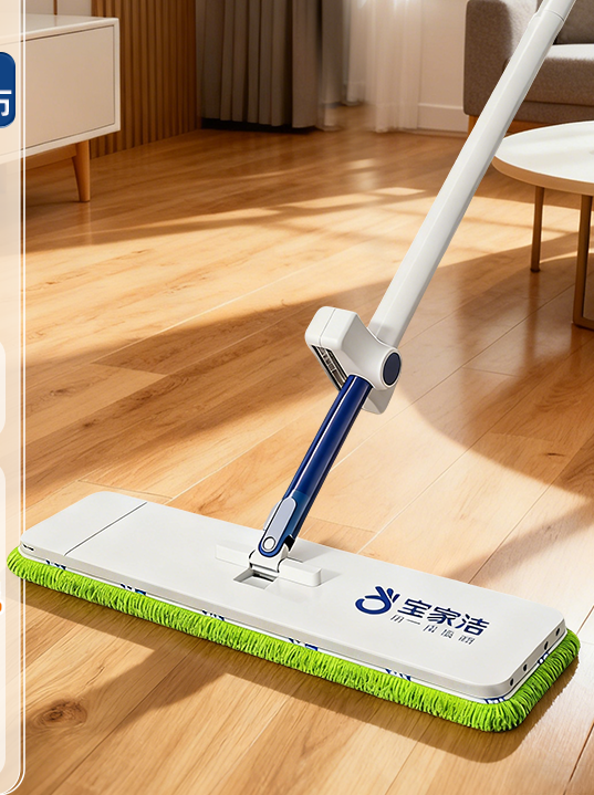 宝家洁轻巧免手洗平板拖