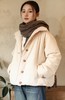 冬季棉服砂洗休闲夹棉素素文艺大气棉服 商品缩略图4