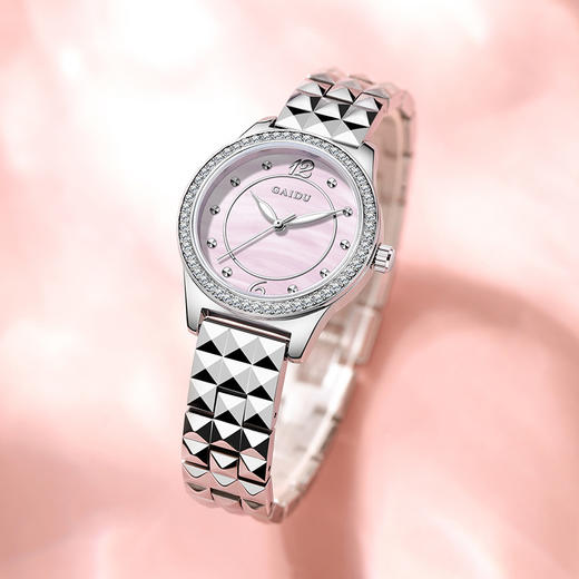 【自然幻彩❗️星钻母贝女表】每一刻都流光异彩，光泽温润质感细腻，钻圈回旋起舞，清晰通透防刮表镜，小众高级情人节礼物高颜值腕表手表女情人节礼物QQ 商品图1