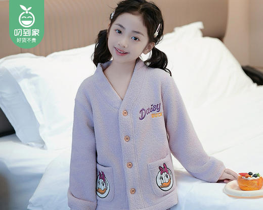 【预售-12月26日配送】Disney迪士尼泡芙棉儿童家居服（美乐黛西-浅紫色）/1套（130码，适合22.5-27.5kg） 商品图3