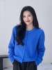 【百图lulu定制】【克莱因蓝圆领开衫】【赠围巾】圆领 金葱纱线 圆扣 长袖 针织开衫 商品缩略图1
