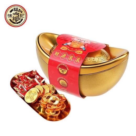 徐福记金元宝造型巧克力喜庆拜年欢聚拜拜零食祈福贡品200g 商品图3