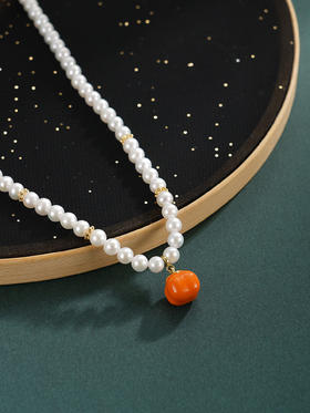 子佩集【柿柿如意】珍珠项链【XXXL005】4mm珠柿子2512