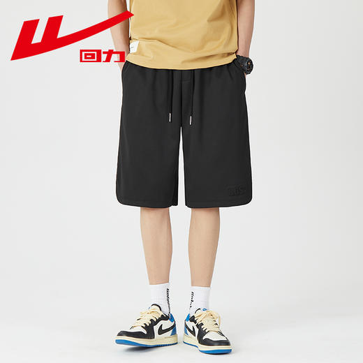 回力短裤男2025夏季新款宽松潮流外穿五分裤休闲直筒运动跑步裤子 商品图1