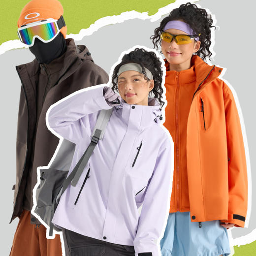 LUCKYDEER/幸运鹿情侣款防风防泼水保暖全热封三合一冲锋衣96889 商品图1