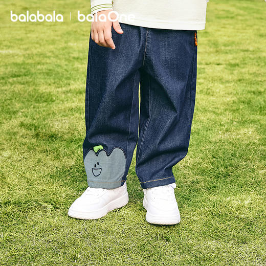 【balaOne】巴拉巴拉童装儿童长裤男童2026新款春秋装宽松萝卜裤 商品图2